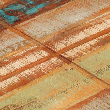 Маса за кафе, 80x80x28 cм, регенерирано дърво масив