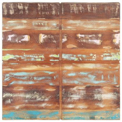 Маса за кафе, 80x80x28 cм, регенерирано дърво масив