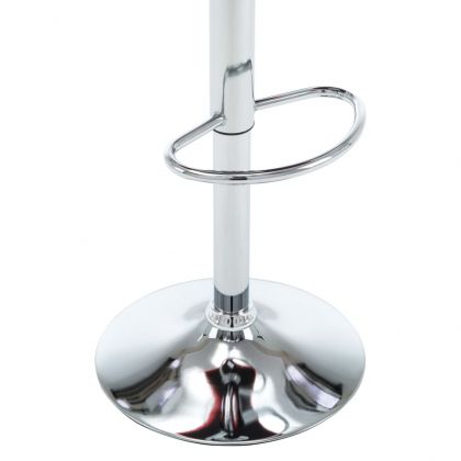 Бар табуретки, 2 бр, черни, изкуствена кожа