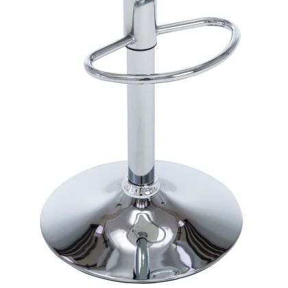 Бар табуретки, 2 бр, бели, изкуствена кожа