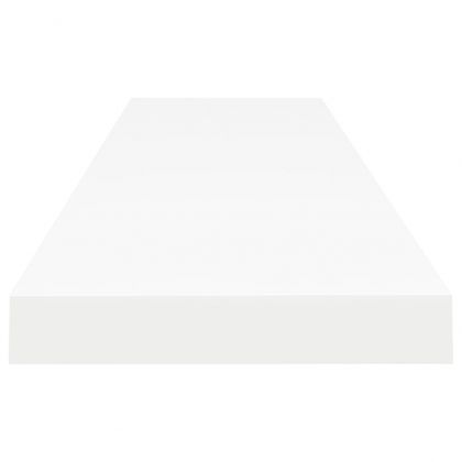 Окачени стенни рафтове, 4 бр, бели, 120x23,5x3,8 см, МДФ