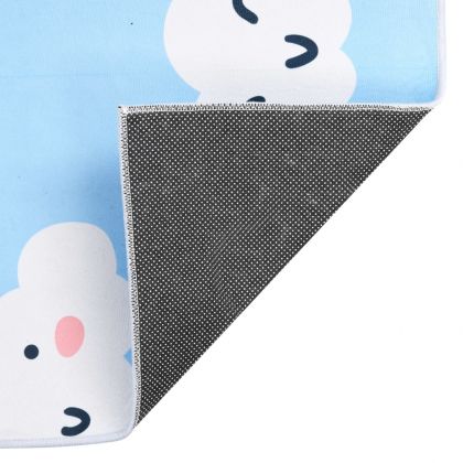 Пъстър килим с принт, 160x230 см, текстил