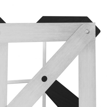 Стойка за вино за 120 бутилки, черна, масивна борова дървесина