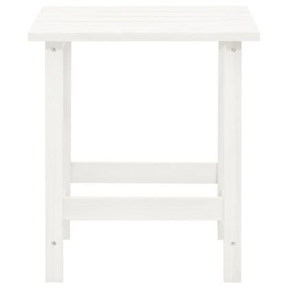 Градински стол "Адирондак" с маса, чам масив, бели