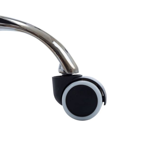 Въртящ се офис стол, розов, изкуствена кожа