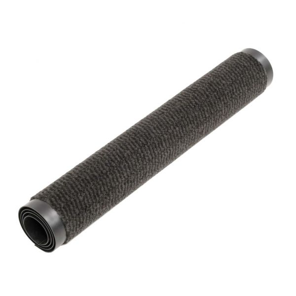 Правоъгълна изтривалка, усукани влакна, 40х60 см, черна