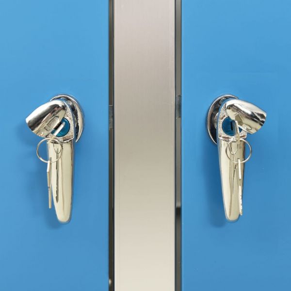 Троен навес за кофа за смет 207x77,5x112,5 см инокс