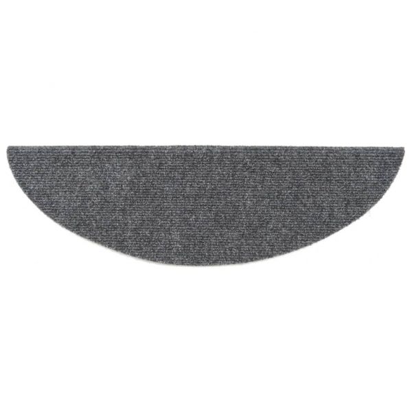 Самозалепващи стелки за стъпала, 10 бр, светлосиви, 56x17x3 см