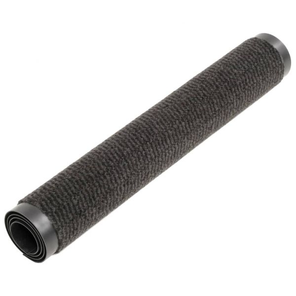 Правоъгълни изтривалки 2 бр усукани влакна 40x60 см черни