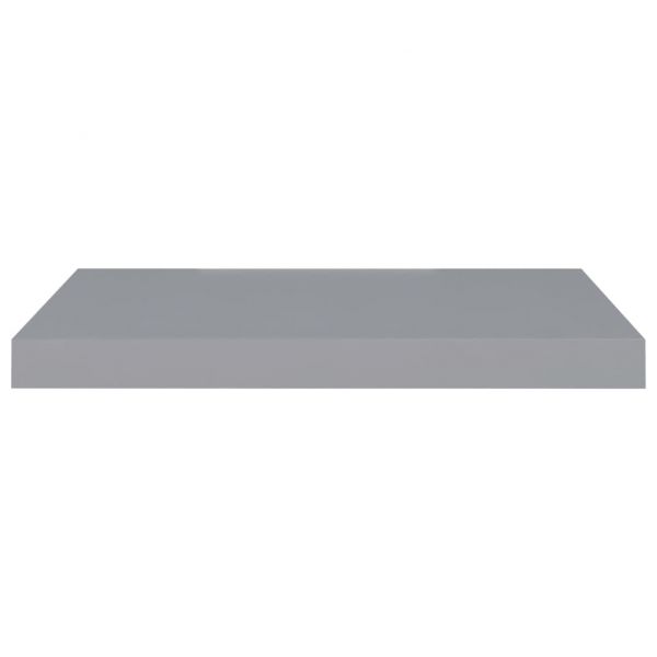 Окачени стенни рафтове, 4 бр, сиви, 60x23,5x3,8 см, МДФ