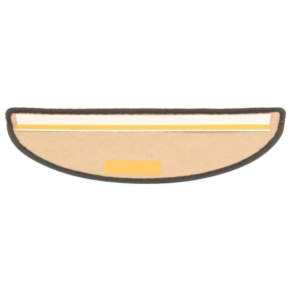 Стелки за стълби сизалена визия 15 бр 65x21x4 см кафяво-бежови