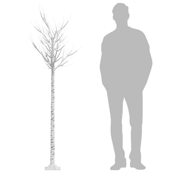 Коледно дърво 200 LED 2,2 м синьо върба закрито/открито