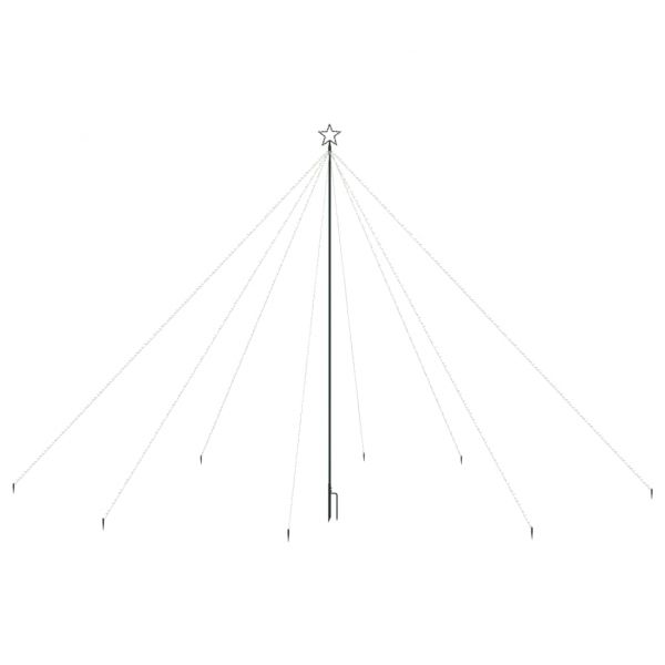 Светеща коледна елха за закрито и открито, 800 LED, цветна, 5 м