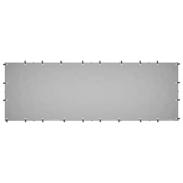 Клетка за кучета, сребриста, 330x110x110 см, стомана