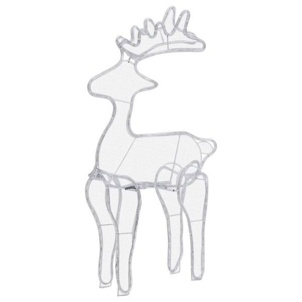 Коледна украса северен елен с мрежа, 306 LED, 60x24x89 см