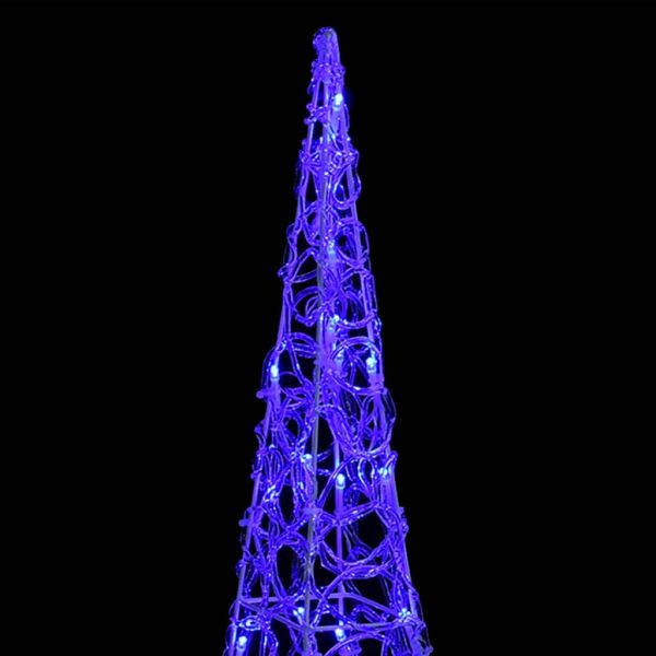 Комплект декорация LED конуси, син, 30/45/60 см, акрил