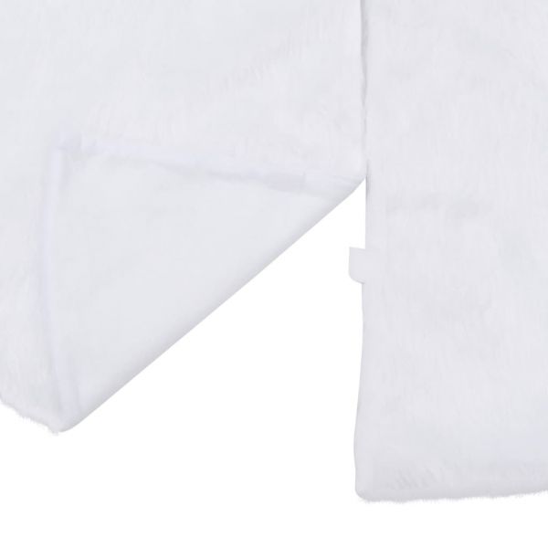 Коледна пола за елха, бяла, 122 см, изкуствена кожа