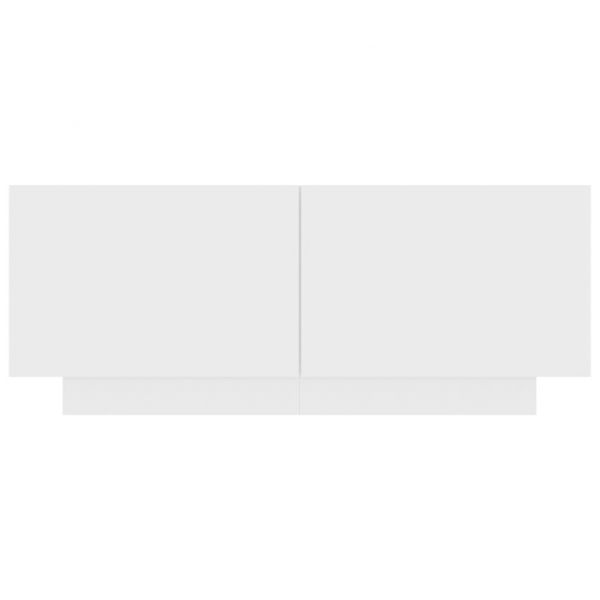 Нощно шкафче, бяло, 100x35x40 см, инженерно дърво