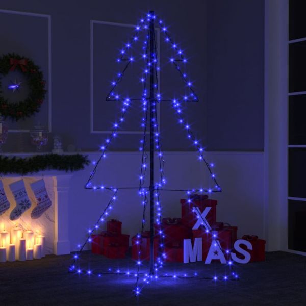 Коледна елха конус, 200 LED, за закрито и открито, 98x150 см
