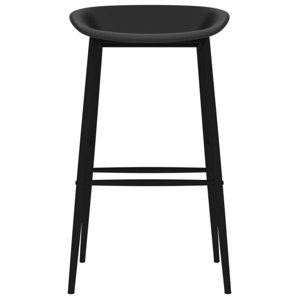 Бар столове, 4 бр, черни