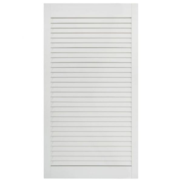 Врати за шкафове решетен дизайн 2 бр бял 99,3x39,4 см бор масив