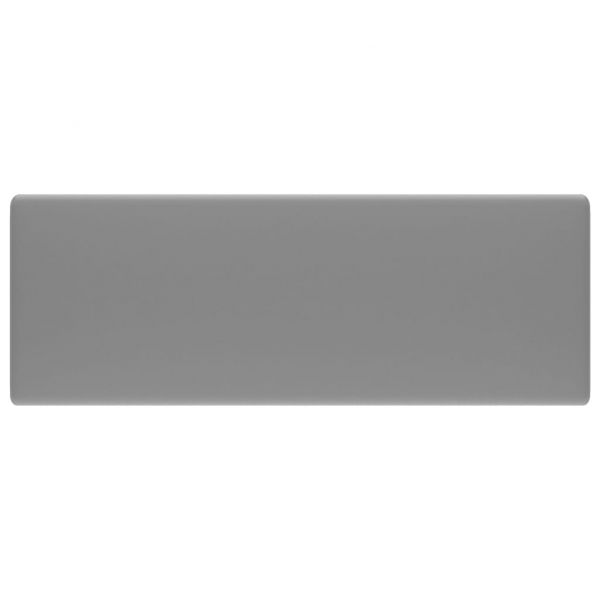 Мивка с преливник лукс квадрат светлосив мат 41x41 см керамика