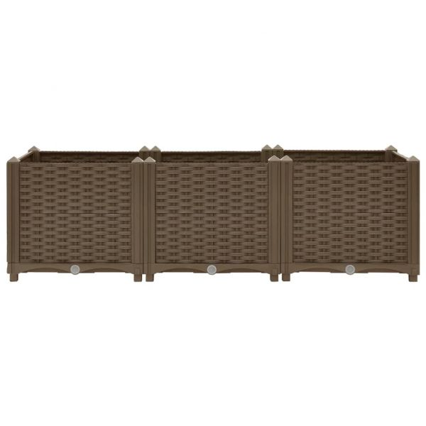 Повдигната леха 120x40x38 см, полипропилен