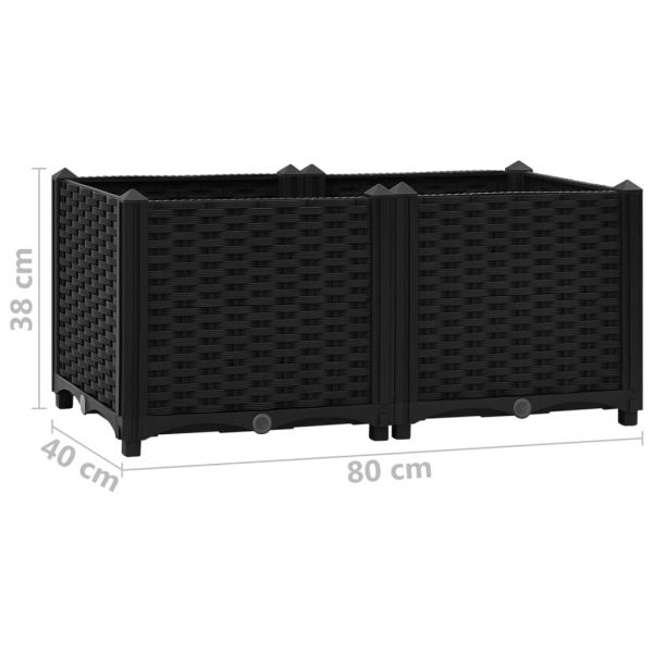 Повдигната леха 80x40x38 см, полипропилен