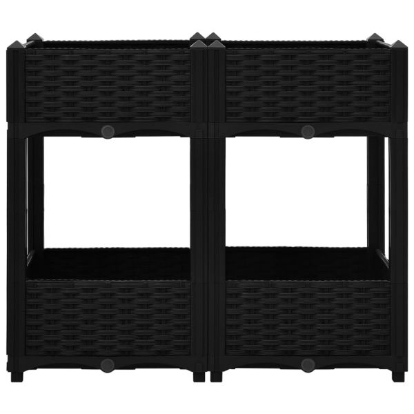 Повдигната леха, 80x40x71 см, полипропилен