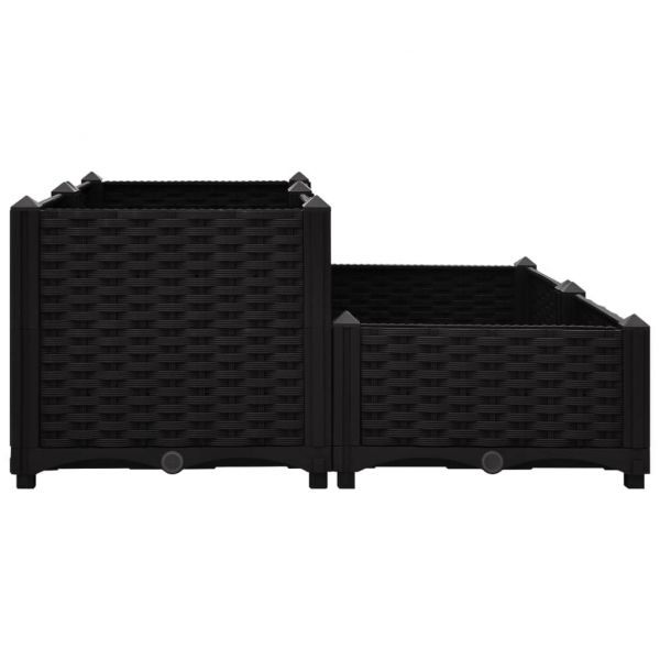 Повдигната леха, 80x80x38 см, полипропилен