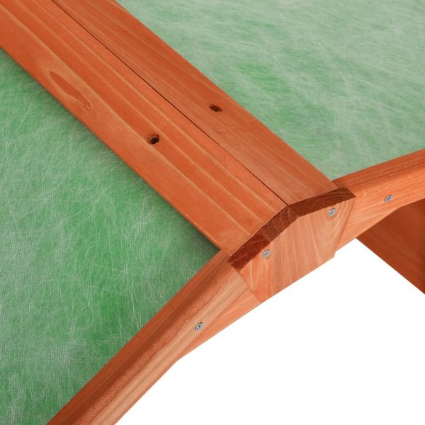 Гараж за роботизирана косачка, 72x87x50 см, чам масив