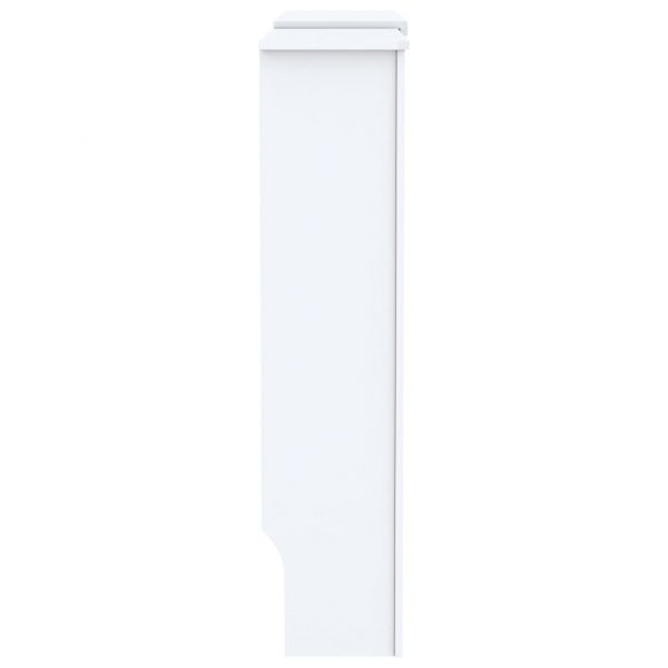 МДФ параван за радиатор, бял, 205 см