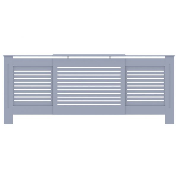 МДФ параван за радиатор, сив, 205 см