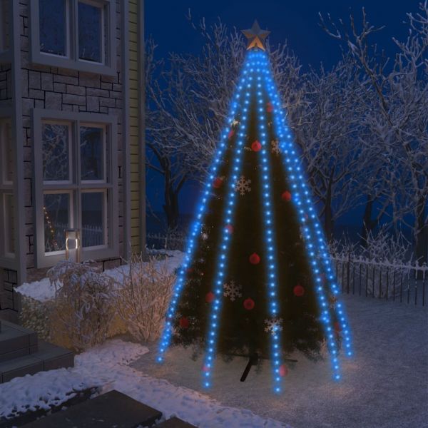 Коледни лампички за елха тип мрежа, 400 LED, сини, 400 см