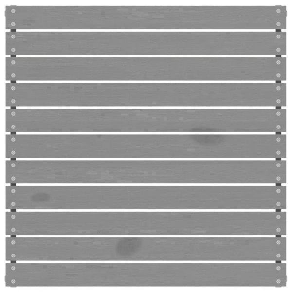 Градински лаундж комплект, 5 части, сив, бор масив