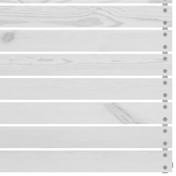 Градински лаундж комплект, 4 части, бял, бор масив