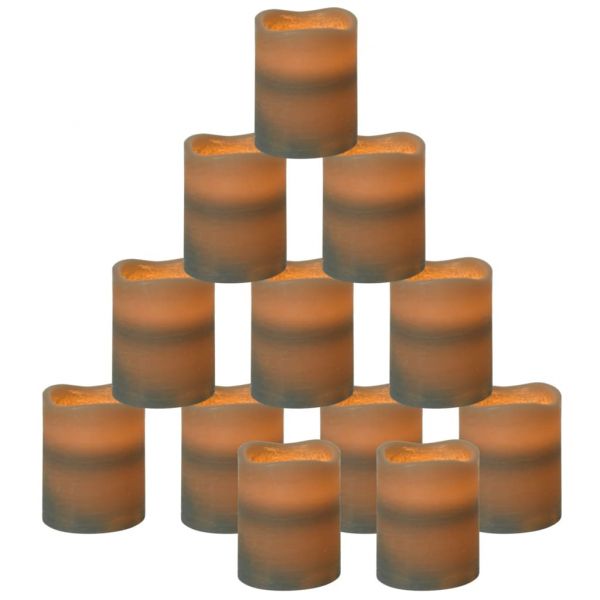 Безпламъчни LED свещи 24 бр дистанционно управление топло бяло