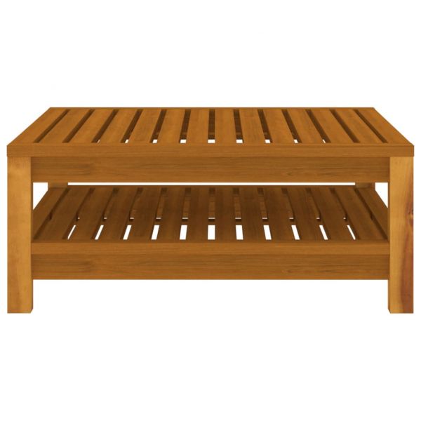 Градински лаундж комплект с възглавници, 12 части, акация масив