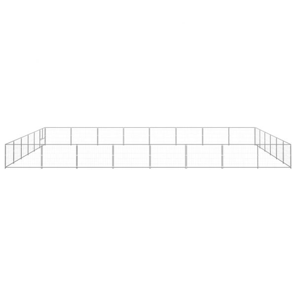 Клетка за кучета, сива, 48 м², стомана