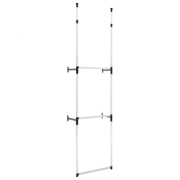 Телескопична система за гардероб с лостове, алуминий