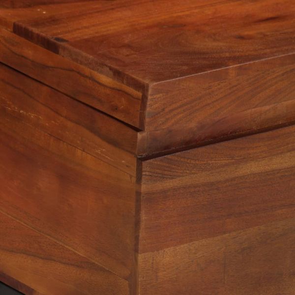 Сандък за съхранение, 110x35x41 см, акациево дърво масив