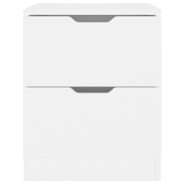 Нощни шкафчета 2 бр бели 40x40x50 см инженерно дърво