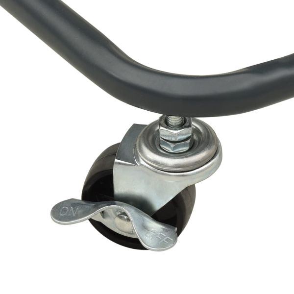 Количка на 3 нива, антрацит, 43x34x79 см, стомана