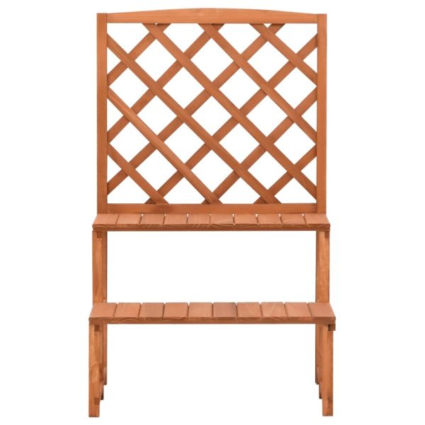 Етажерка за саксии с пергола, 70x42x115 см, чам масив