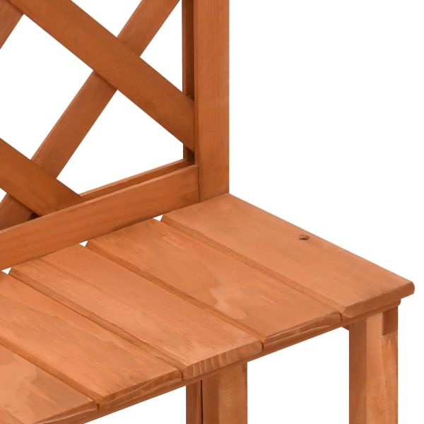 Етажерка за саксии с пергола, 70x42x115 см, чам масив