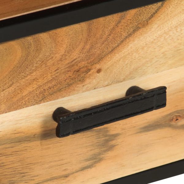 ТВ шкаф, 110x30x45 cм, акациево дърво масив