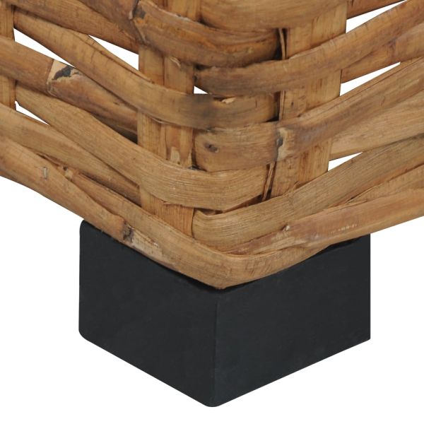 Маса за кафе, 47x47x28 см, естествен ратан