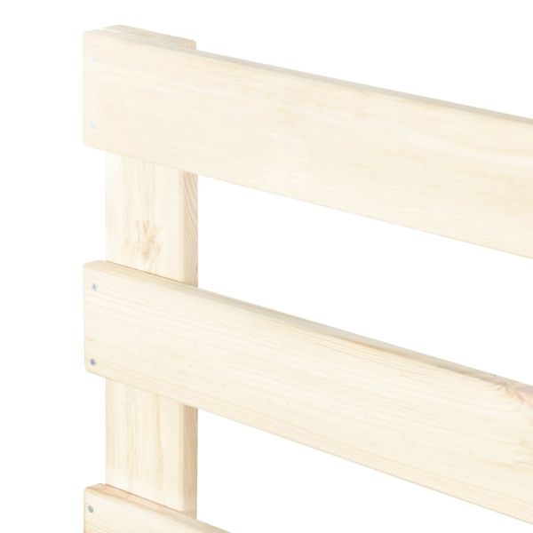 Палетна рамка за легло, бор масив, 120х200 см