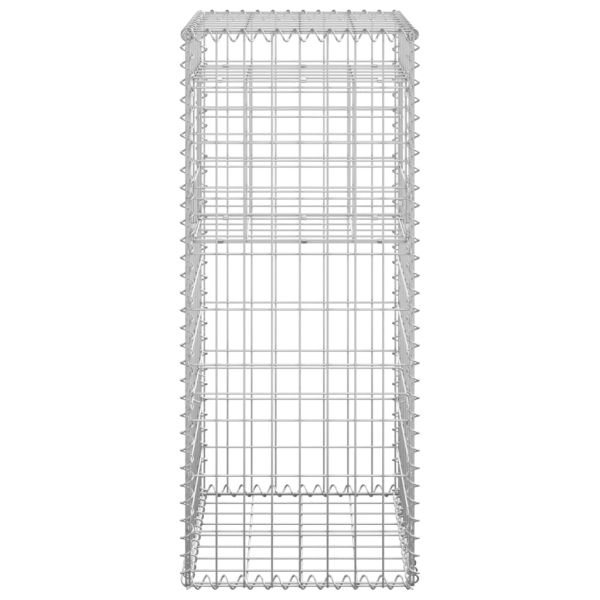 Габионна кошница стълб, 2 бр, 40x40x100 cм, желязо