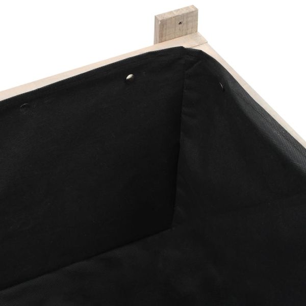 Повдигната леха с оранжерия, 110x54x120 см, ела масив